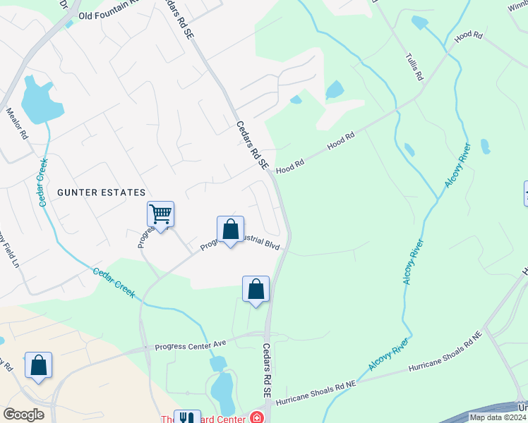 map of restaurants, bars, coffee shops, grocery stores, and more near 1527 Weatherbrook Circle in Lawrenceville