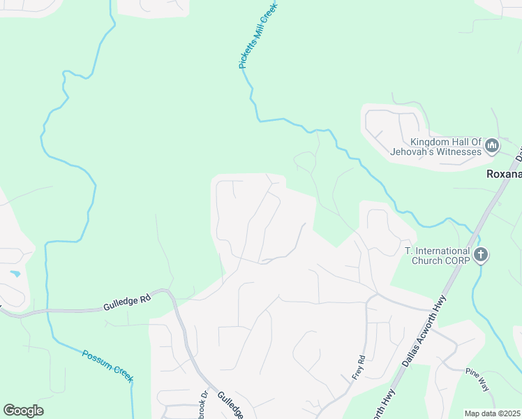 map of restaurants, bars, coffee shops, grocery stores, and more near 496 Shady Glen in Dallas