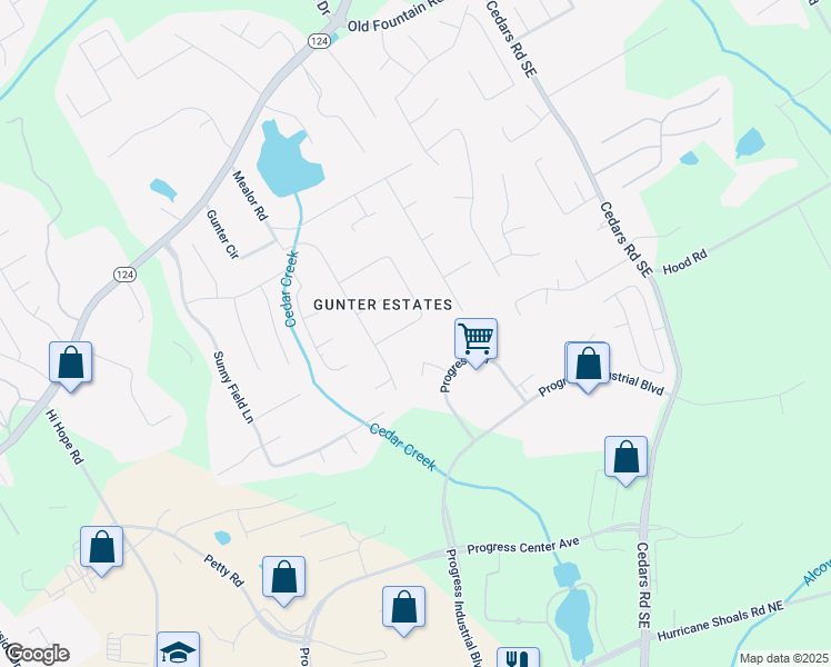 map of restaurants, bars, coffee shops, grocery stores, and more near 1154 Oak Grove Cir in Lawrenceville