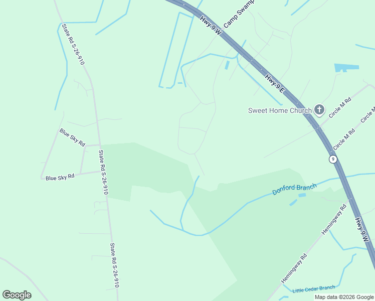 map of restaurants, bars, coffee shops, grocery stores, and more near 537 Castillo Drive in Loris