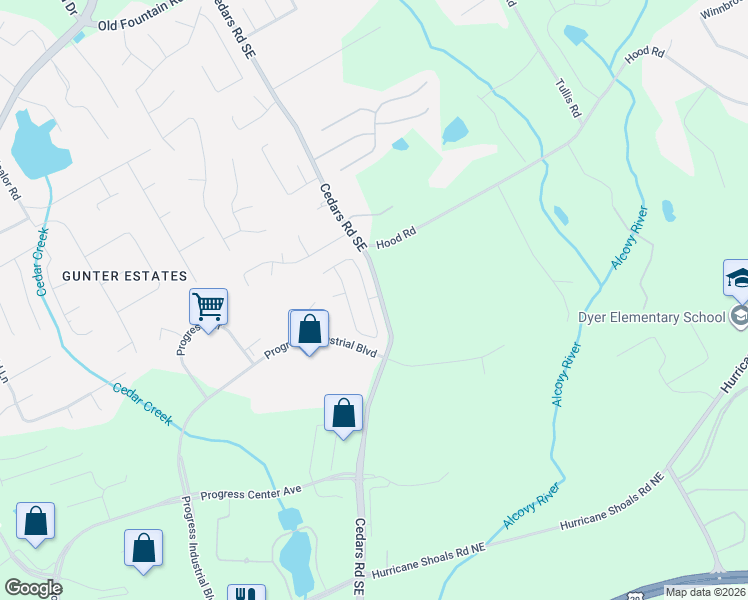 map of restaurants, bars, coffee shops, grocery stores, and more near 1527 Weatherbrook Circle in Lawrenceville