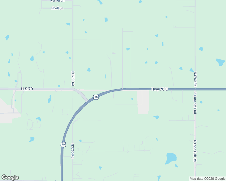 map of restaurants, bars, coffee shops, grocery stores, and more near 17210 U.S. 70 in Durant