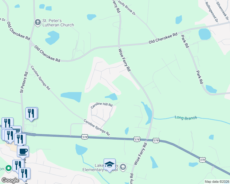 map of restaurants, bars, coffee shops, grocery stores, and more near 346 Spring Mist Court in Lexington