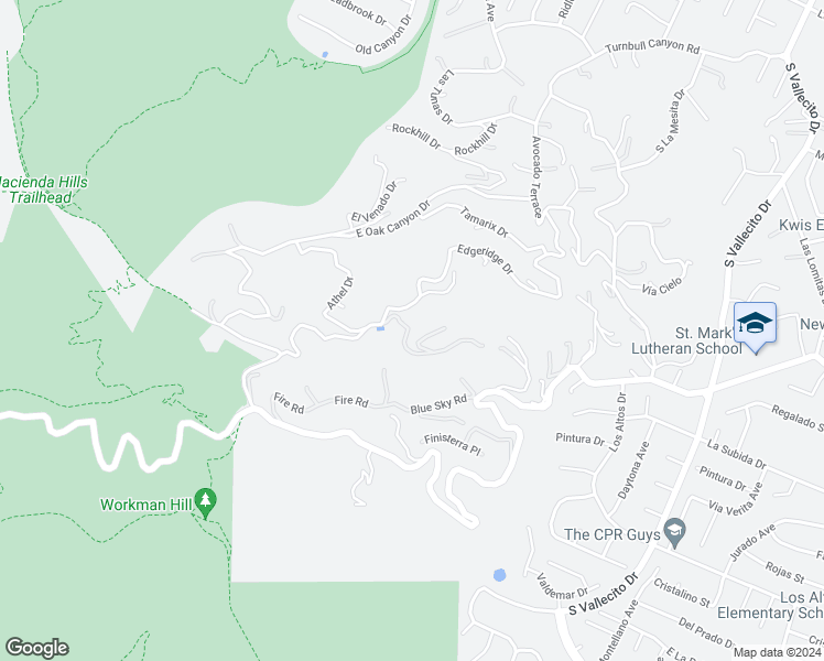 map of restaurants, bars, coffee shops, grocery stores, and more near 14569 Teton Drive in Hacienda Heights