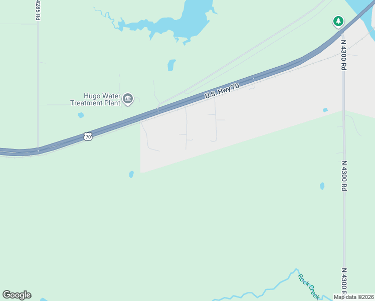 map of restaurants, bars, coffee shops, grocery stores, and more near North 4293 Road in Hugo
