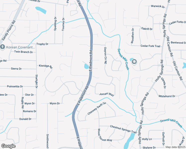 map of restaurants, bars, coffee shops, grocery stores, and more near 2265 Venture Drive in Marietta