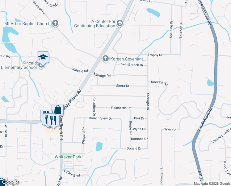 map of restaurants, bars, coffee shops, grocery stores, and more near 1798 Hasty Road in Marietta