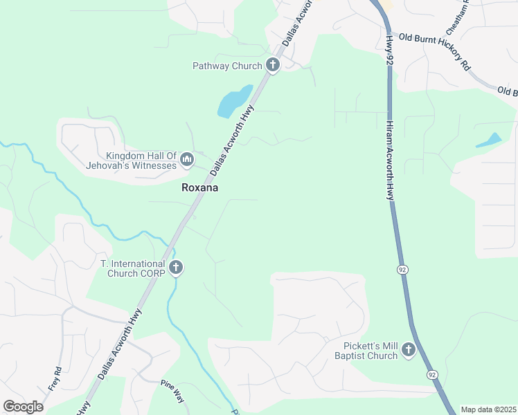 map of restaurants, bars, coffee shops, grocery stores, and more near 21 Mill Creek Hollow in Dallas