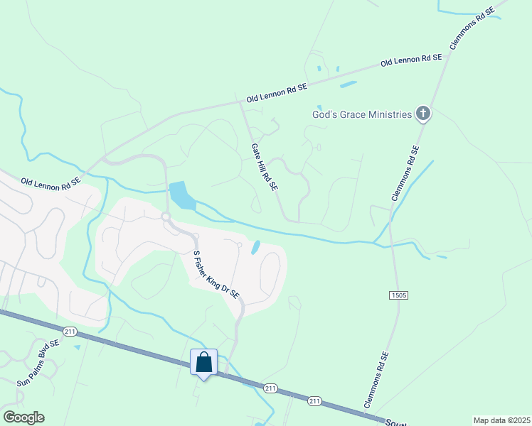 map of restaurants, bars, coffee shops, grocery stores, and more near 1538 King Lucius Way SE in Bolivia