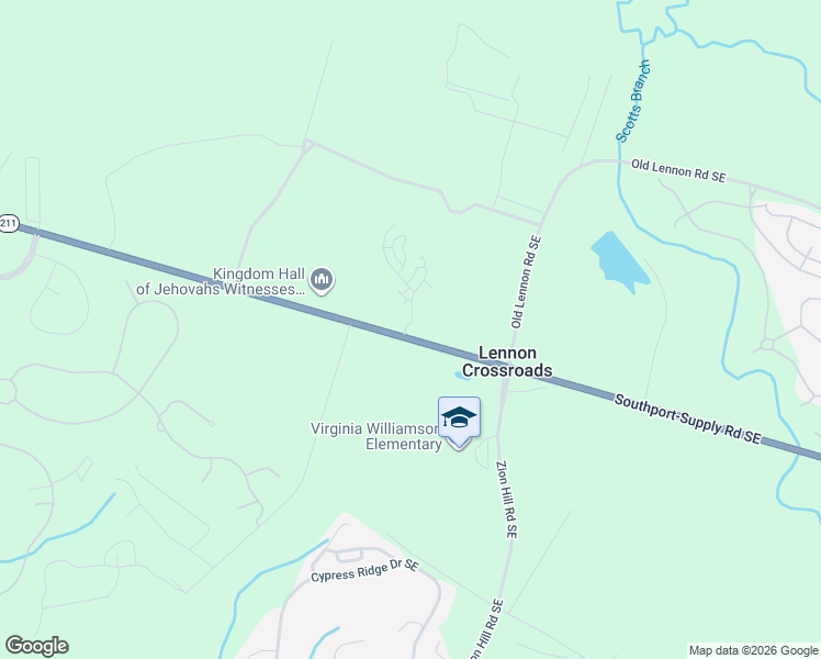 map of restaurants, bars, coffee shops, grocery stores, and more near 1040 Southport-Supply Road Southeast in Bolivia