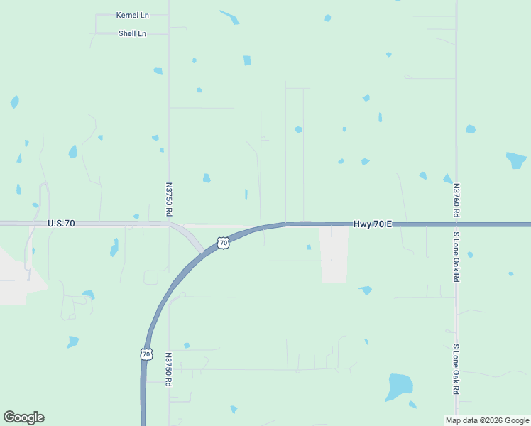 map of restaurants, bars, coffee shops, grocery stores, and more near 17210-17248 U.S. 70 in Durant