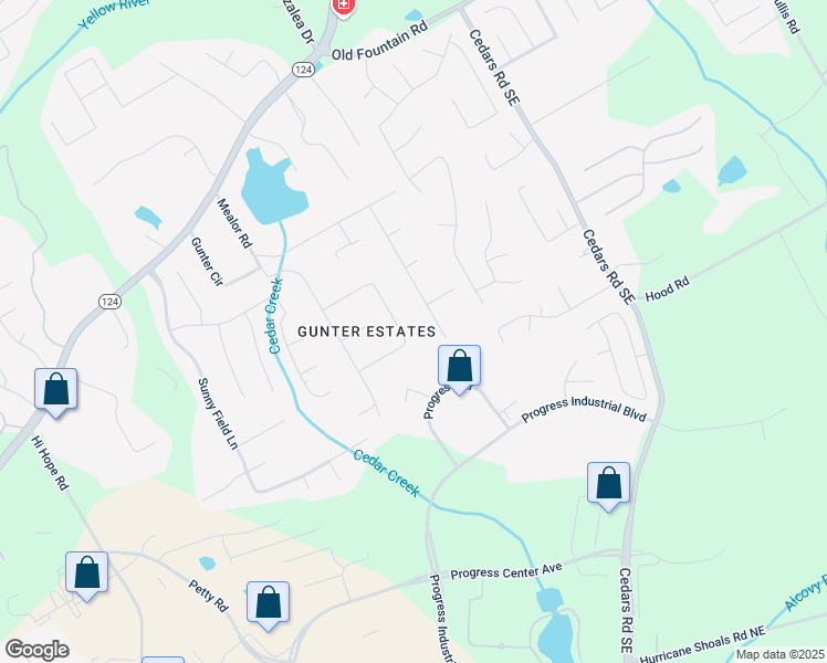 map of restaurants, bars, coffee shops, grocery stores, and more near 1154 Oak Grove Circle in Lawrenceville