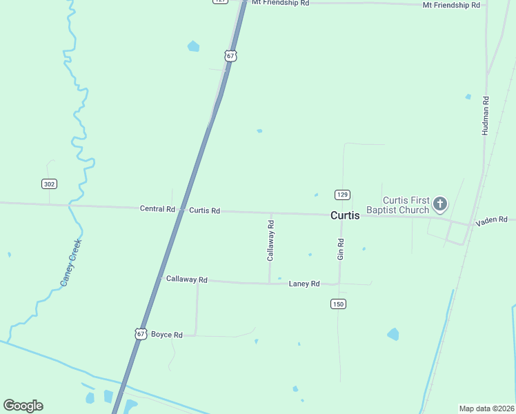 map of restaurants, bars, coffee shops, grocery stores, and more near 108 Curtis Road in Gurdon