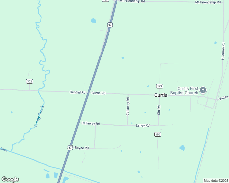 map of restaurants, bars, coffee shops, grocery stores, and more near 82 Curtis Road in Gurdon