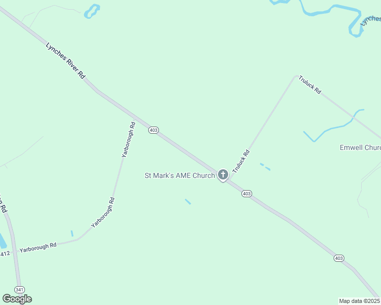 map of restaurants, bars, coffee shops, grocery stores, and more near 11898-12001 Highway 403 in Lynchburg