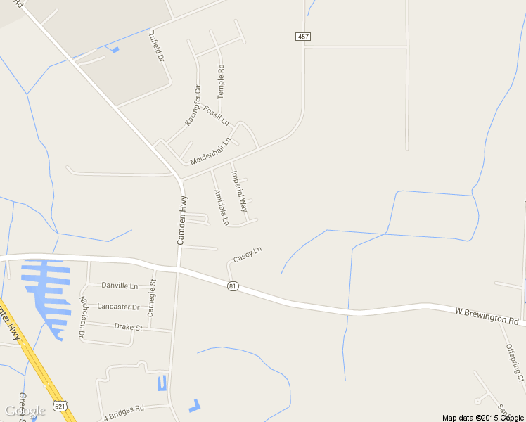 map of restaurants, bars, coffee shops, grocery stores, and more near 2715 Amidala Lane in Sumter