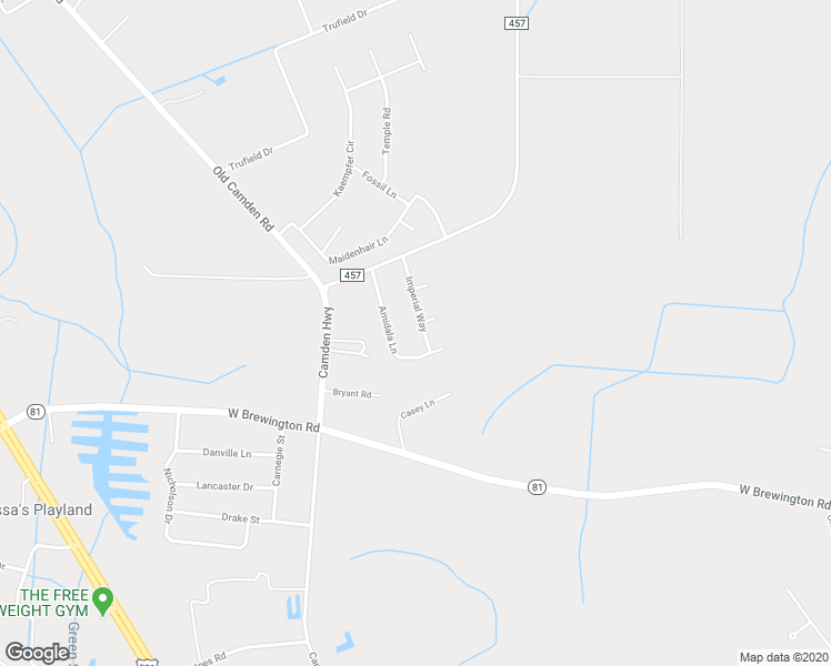 map of restaurants, bars, coffee shops, grocery stores, and more near 2820 Imperial Way in Sumter