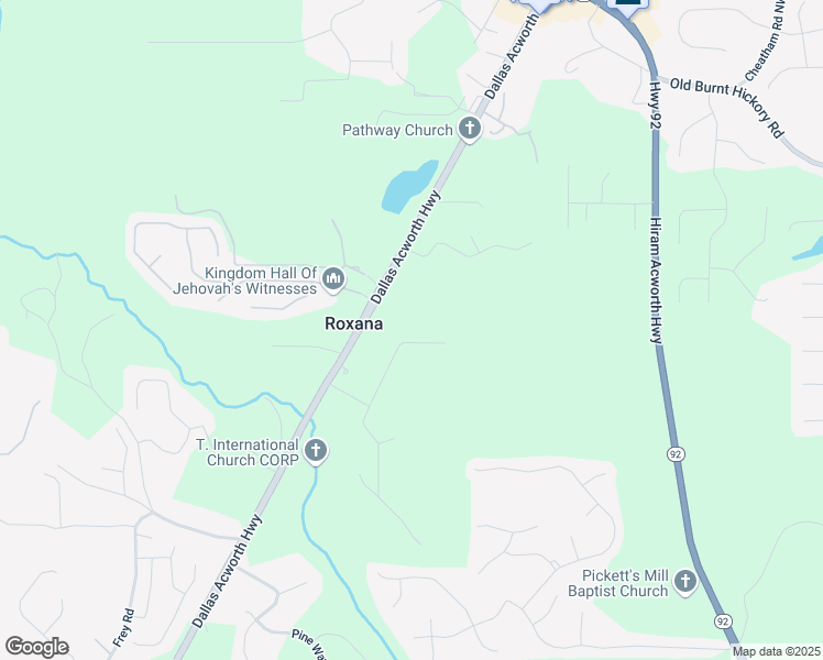 map of restaurants, bars, coffee shops, grocery stores, and more near 84 Mill Creek Hollow in Dallas