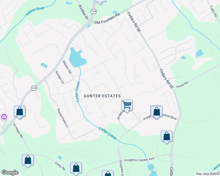 map of restaurants, bars, coffee shops, grocery stores, and more near 1106 Oak Grove Cir in Lawrenceville