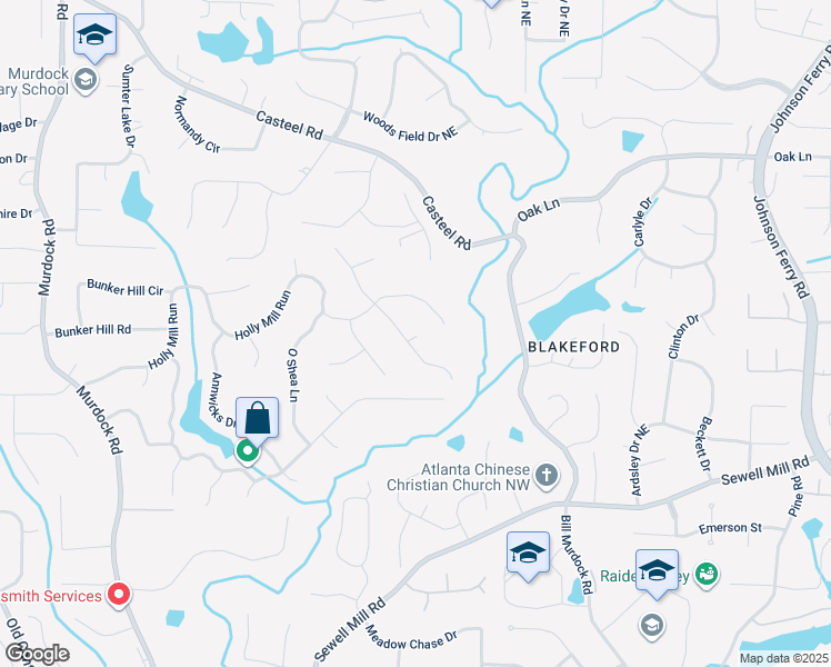 map of restaurants, bars, coffee shops, grocery stores, and more near 1986 Kramer Way in Marietta