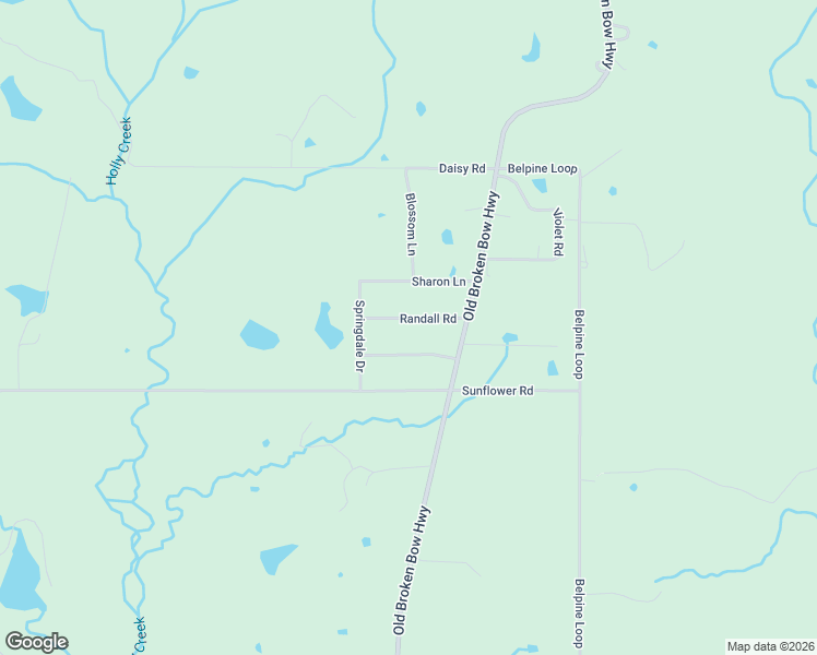 map of restaurants, bars, coffee shops, grocery stores, and more near 132 Randall Road in Broken Bow