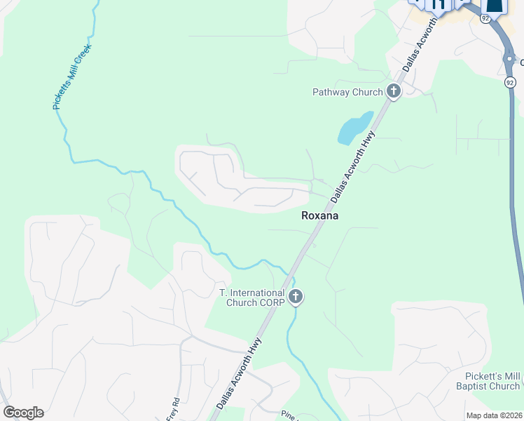 map of restaurants, bars, coffee shops, grocery stores, and more near 143 Cabana Court in Dallas