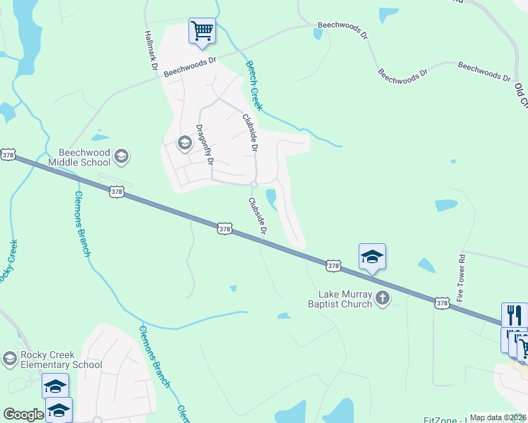 map of restaurants, bars, coffee shops, grocery stores, and more near 550 Hopscotch Lane in Lexington