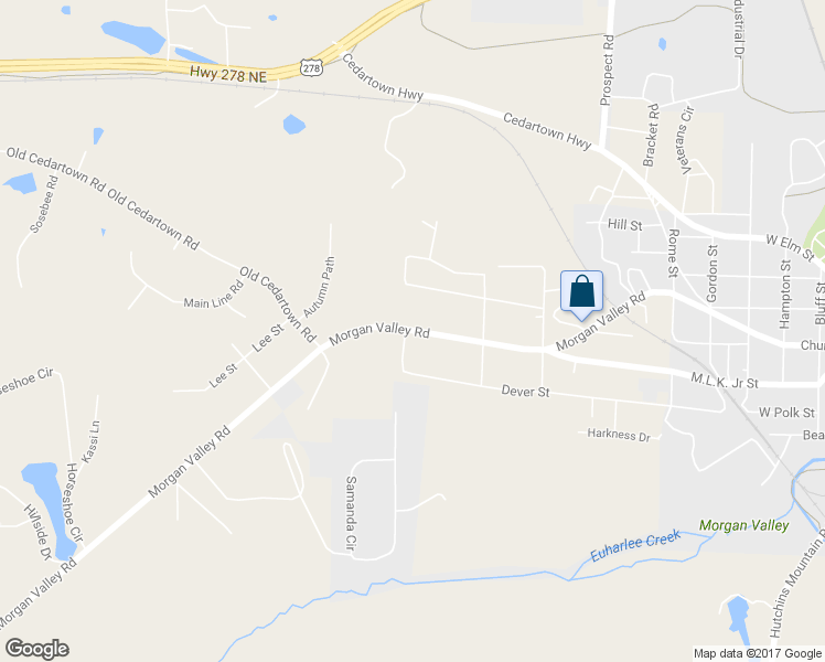 map of restaurants, bars, coffee shops, grocery stores, and more near 394 Morgan Valley Road in Rockmart
