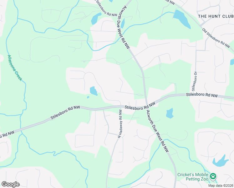 map of restaurants, bars, coffee shops, grocery stores, and more near 4515 Callaway Crest Drive Northwest in Kennesaw