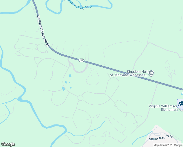 map of restaurants, bars, coffee shops, grocery stores, and more near 602 Bay Blossom Circle Southeast in Bolivia