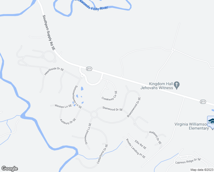 map of restaurants, bars, coffee shops, grocery stores, and more near 602 Bay Blossom Circle Southeast in Bolivia