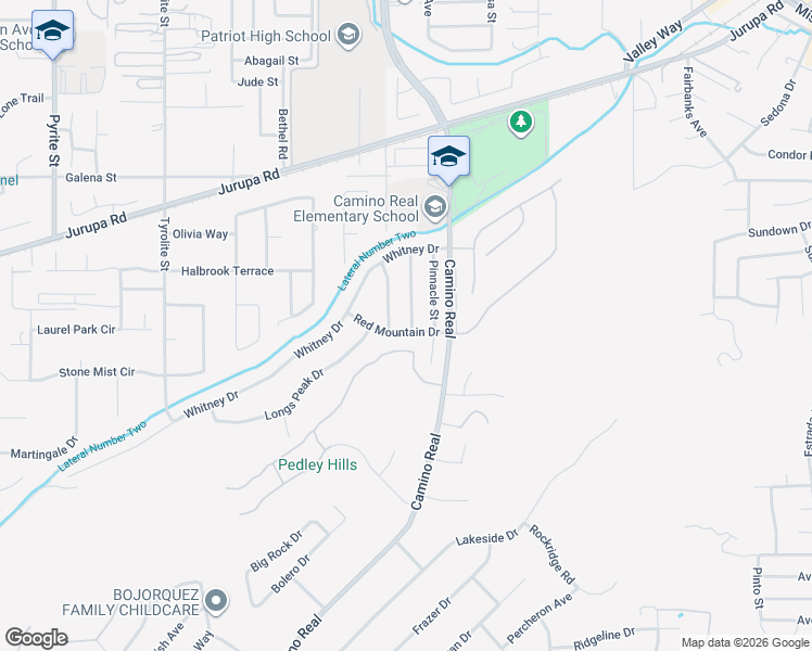 map of restaurants, bars, coffee shops, grocery stores, and more near 4886 Mount Rainier Street in Riverside