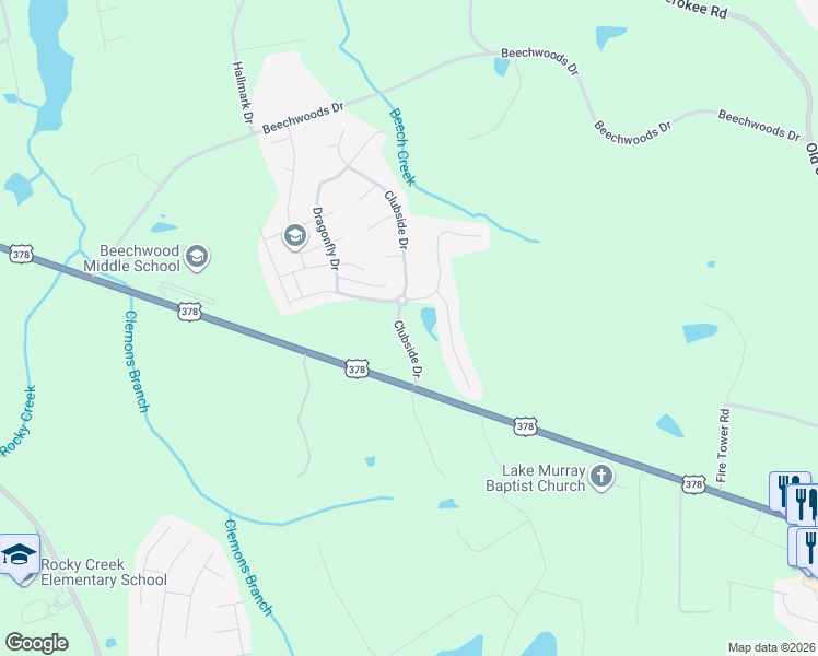 map of restaurants, bars, coffee shops, grocery stores, and more near 200 Clubside Drive in Lexington