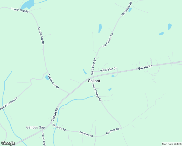map of restaurants, bars, coffee shops, grocery stores, and more near 6890 Old Gallant Road in Gallant