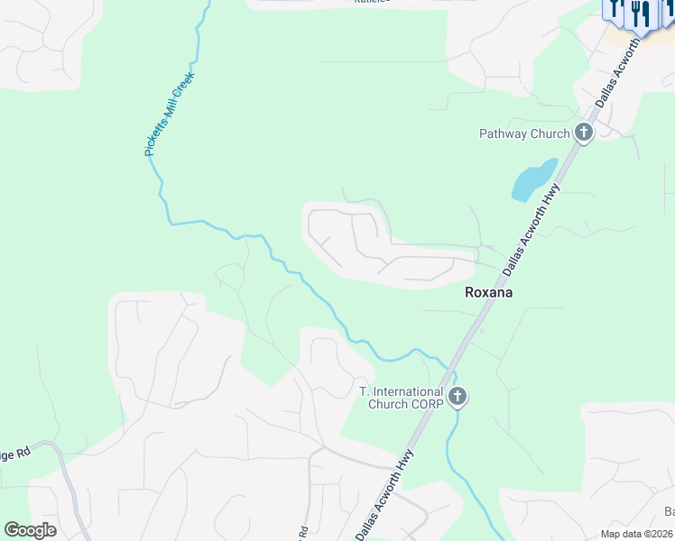 map of restaurants, bars, coffee shops, grocery stores, and more near 316 Wellsley Lane in Dallas