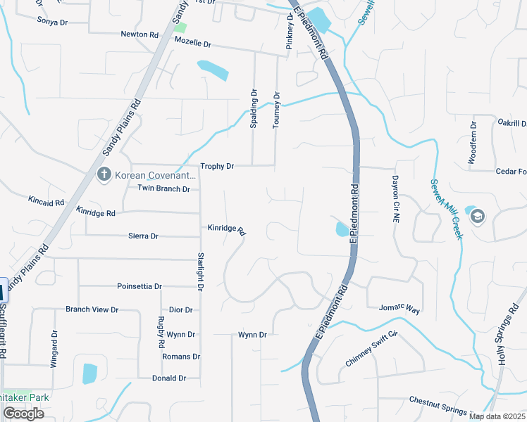map of restaurants, bars, coffee shops, grocery stores, and more near 1988 Claiborne Court in Marietta