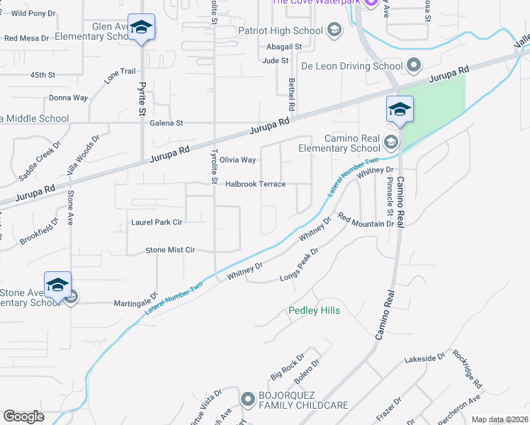 map of restaurants, bars, coffee shops, grocery stores, and more near 4880 Brookhill Terrace in Riverside