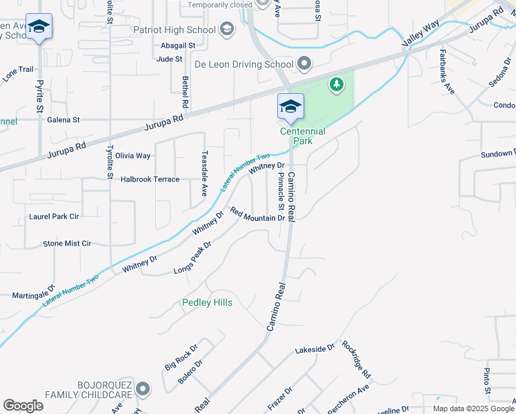 map of restaurants, bars, coffee shops, grocery stores, and more near 4852 Mount Abbott Street in Riverside