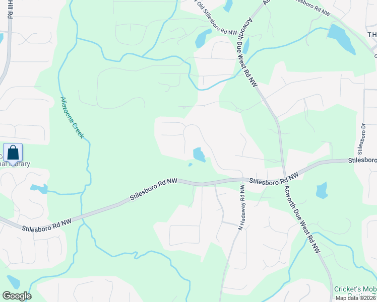 map of restaurants, bars, coffee shops, grocery stores, and more near 1911 Brackendale Road Northwest in Kennesaw