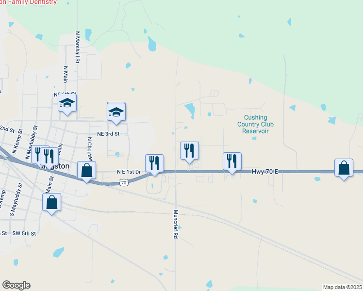 map of restaurants, bars, coffee shops, grocery stores, and more near 9956 Deborah Lane in Kingston