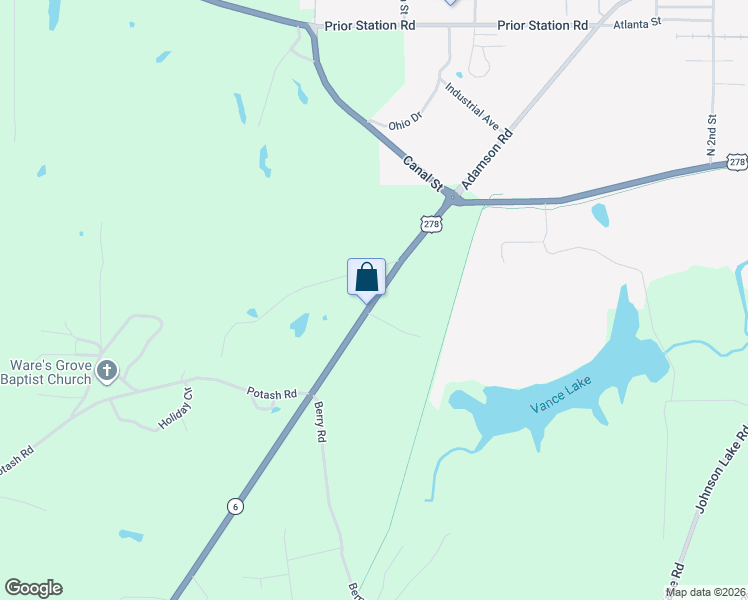map of restaurants, bars, coffee shops, grocery stores, and more near 417 Piedmont Highway in Cedartown
