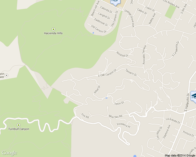 map of restaurants, bars, coffee shops, grocery stores, and more near 14576 East Oak Canyon Drive in Hacienda Heights