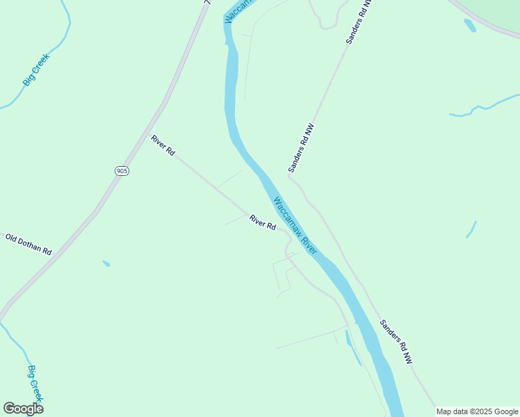 map of restaurants, bars, coffee shops, grocery stores, and more near 469 River Road in Tabor City