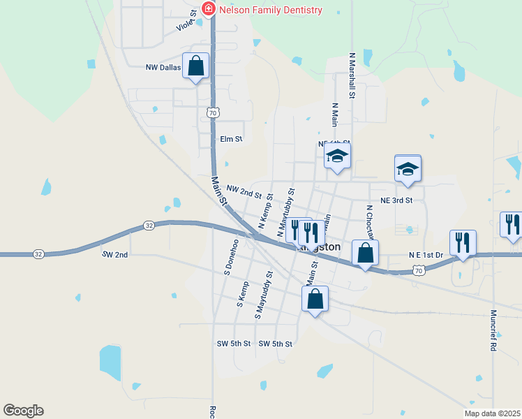 map of restaurants, bars, coffee shops, grocery stores, and more near 107 North Kemp Street in Kingston