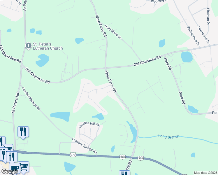 map of restaurants, bars, coffee shops, grocery stores, and more near 107 Flagstone Way in Lexington