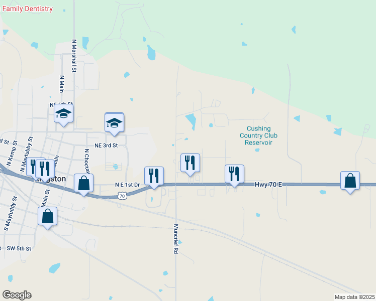 map of restaurants, bars, coffee shops, grocery stores, and more near 9956 Deborah Lane in Kingston