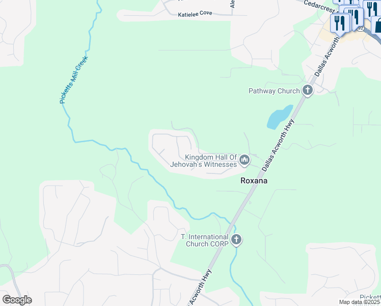 map of restaurants, bars, coffee shops, grocery stores, and more near 118 Wellsley Court in Dallas