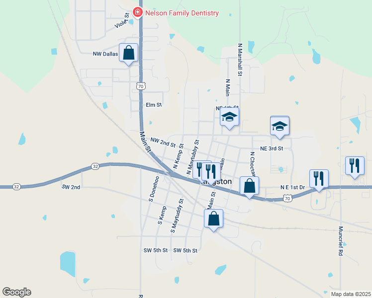 map of restaurants, bars, coffee shops, grocery stores, and more near 107 North Kemp Street in Kingston