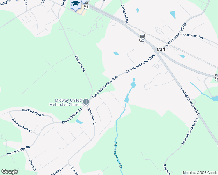 map of restaurants, bars, coffee shops, grocery stores, and more near 120 Governors Ridge Northwest in Auburn
