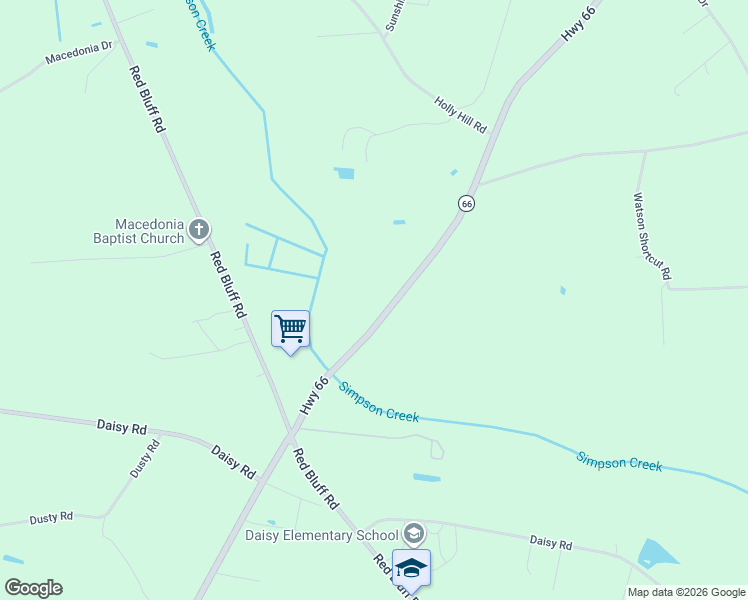 map of restaurants, bars, coffee shops, grocery stores, and more near 4050 South Carolina 66 in Loris